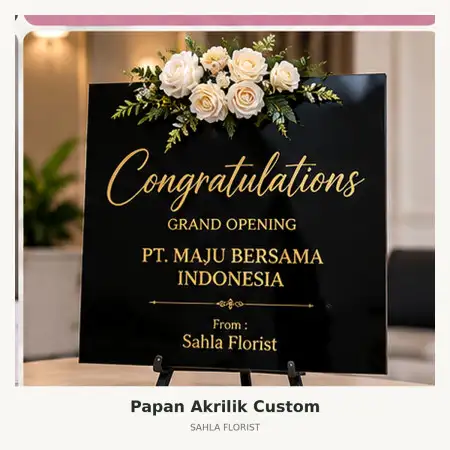 Papan Bunga Akrilik Kerobokan